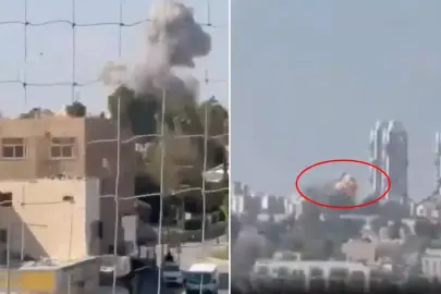 Savaşta tansiyon yükseliyor! İran, Tel Aviv'i böyle vurdu