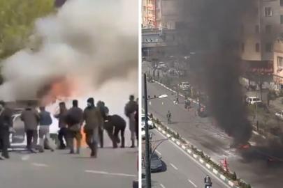 Tahran'a hava saldırısı! Büyük panik yaşandı