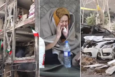 Tahran'daki yıkım böyle görüntülendi