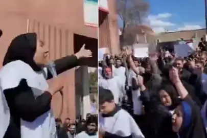 Taşın üstüne çıkıp ülkesinin erkeklerine meydan okudu