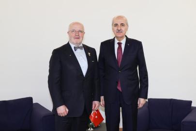 TBMM Başkanı Numan Kurtulmuş, Litvanya Meclis Başkanı ile Görüştü