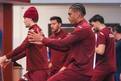 Trabzonspor Galatasaray hazırlıklarını sürdürdü