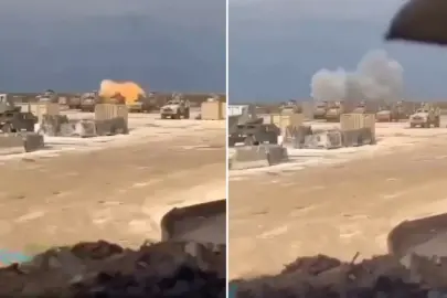 Üssün vurulduğunu gören ABD askerinden olay tepki: O benim kamyonumdu lan