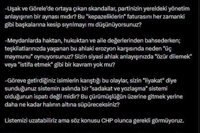 AK Parti'li Kaya: Liyakatsizliğe teslim olmuş CHP'nin bundan kurtulmasını temenni ediyorum