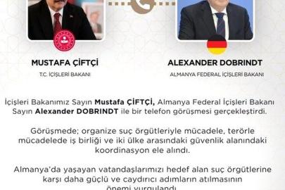 Bakan Çiftçi Alman mevkidaşı ile telefonda görüştü
