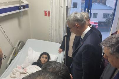 Bakanlar Yaralıları Ziyaret Etti
