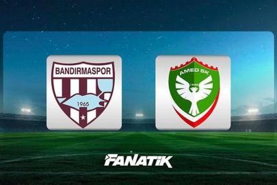 Bandırmaspor - Amed SK maçı Canlı Anlatım - TFF 1. Lig Bandırma Amed Maç Skoru ve İstatistikleri