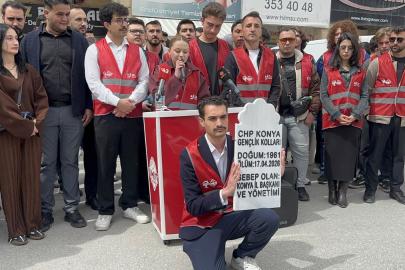 CHP Konya İl Teşkilatı'nda 'mezar taşlı' gerginlik