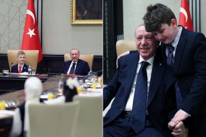 Cumhurbaşkanı Erdoğan koltuğunu çocuklara devretti
