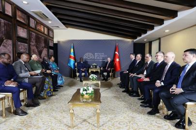 Cumhurbaşkanı Erdoğan, ?Kongo Demokratik Cumhuriyeti Cumhurbaşkanı Tshisekedi ile görüştü