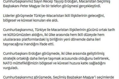 Cumhurbaşkanı Erdoğan, Macaristan'ın yeni başbakanı ile görüştü