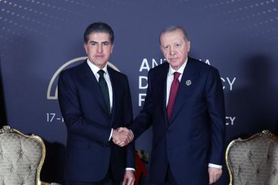 Cumhurbaşkanı Erdoğan, Neçirvan Barzani'yi Kabul Etti
