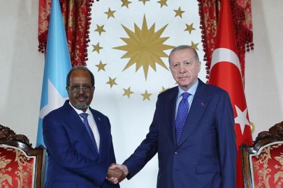 Cumhurbaşkanı Erdoğan, Somali Cumhurbaşkanı Hasan Şeyh Mahmud ile bir araya geldi