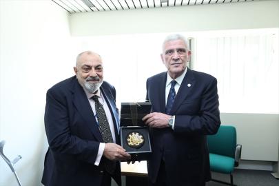 Dervişoğlu, Avrupa Konseyi Parlamenter Meclisi Türk Grubu Başkanı Türkeş ile görüştü