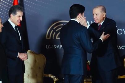 Erdoğan, Barzani'nin oğlunu çok sevdi