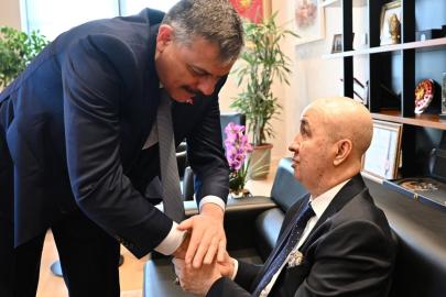 İçişleri Bakanı Mustafa Çiftçi, 10 Nisan Polis Haftası kapsamında Turgut Aslan'ı ziyaret etti