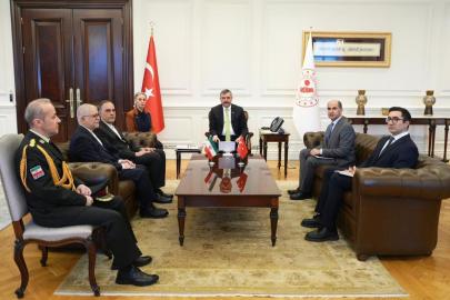 İçişleri Bakanı Mustafa Çiftçi, İran Büyükelçisi'ni Kabul Etti