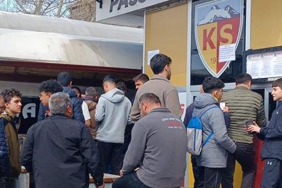 Kayserispor taraftarlarından biletleri yoğun ilgi