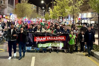 Kırşehir'de Filistinli esirlere destek yürüyüşü yapıldı