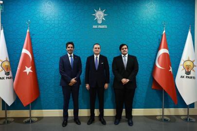 Ömer Çelik, Katar Büyükelçisi Al-Henzap ve Başkatip Al-Thani ile görüştü