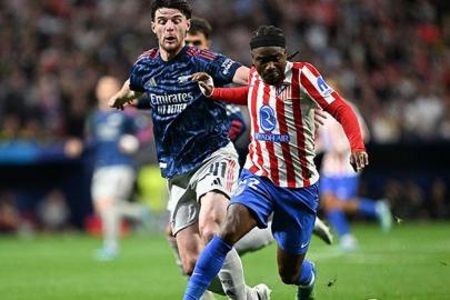 (ÖZET) Arsenal Madrid'de avantajı kaptı... Atletico Madrid - Arsenal maç sonucu 1-1