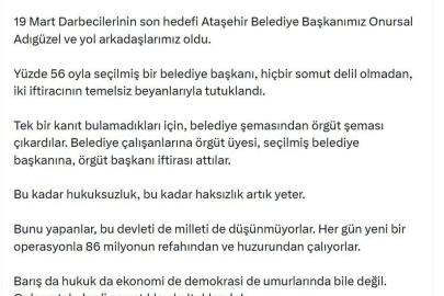 Özgür Özel: Bu düzeni değiştirene kadar durmayacağız