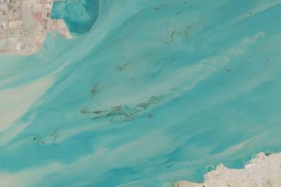 Petrol sızıntısı uzaydan görülüyor