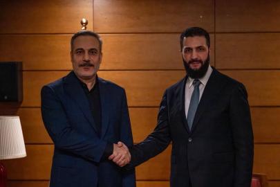 Suriye Cumhurbaşkanı Şara, Bakan Fidan'ı kabul etti