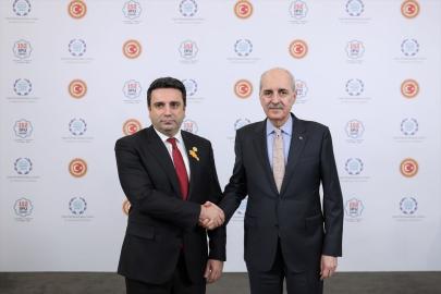 TBMM Başkanı Kurtulmuş, Ermenistan Ulusal Meclis Başkanı Simonyan ile görüştü