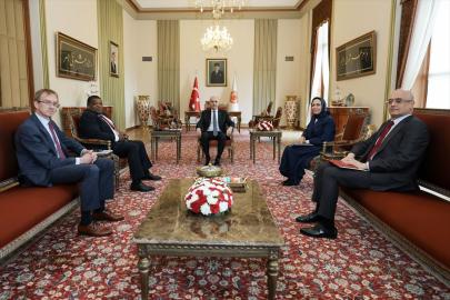 TBMM Başkanı Kurtulmuş, PAB Genel Sekreteri Chungong'u Meclis'te kabul etti