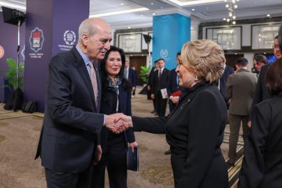 TBMM Başkanı Kurtulmuş, Rusya Federasyon Konseyi Başkanı Matviyenko ile görüştü