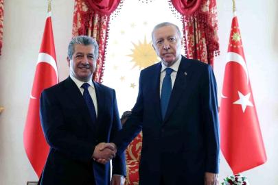 Cumhurbaşkanı Erdoğan, IKBY Başbakanı Barzani'yi kabul etti