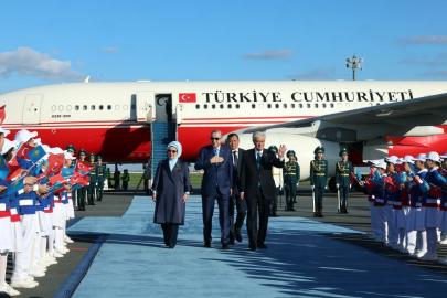 Cumhurbaşkanı Erdoğan Kazakistan'a gitti
