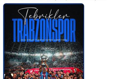 Erdoğan'dan Trabzonspor'a şampiyonluk tebriği
