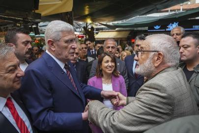 İYİ Parti Genel Başkanı Dervişoğlu, İzmir'de esnafı ziyaret etti