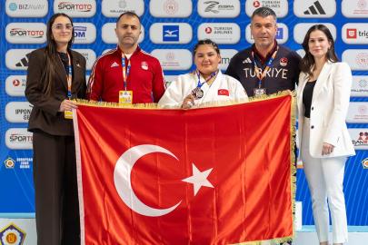 Milli judocu Nisanur Serin Avrupa ikincisi