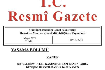 Sosyal Hizmetler Kanunu Resmi Gazete'de yayımlandı