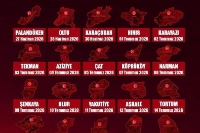 MHP Erzurum'da ilçe kongre takvimi açıklandı