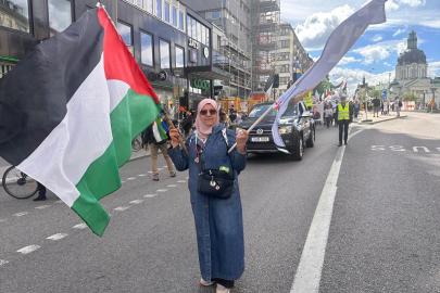 Stockholm'de İsrail'in, Filistin ve Lübnan saldırıları protesto edildi