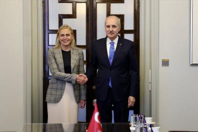 TBMM Başkanı Kurtulmuş, Finlandiya Dışişleri Bakanı Valtonen'i kabul etti