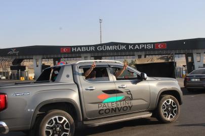 Uluslararası Filistin Konvoyu, Habur Sınır Kapısı’ndan geçiş yaptı