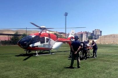 Darende’de kalp krizi geçiren hasta hava ambulansıyla sevk edildi