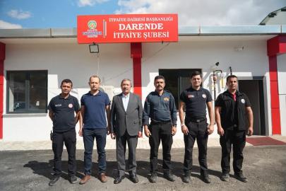 Darende’de itfaiye personeline İtfaiye Haftası ziyareti